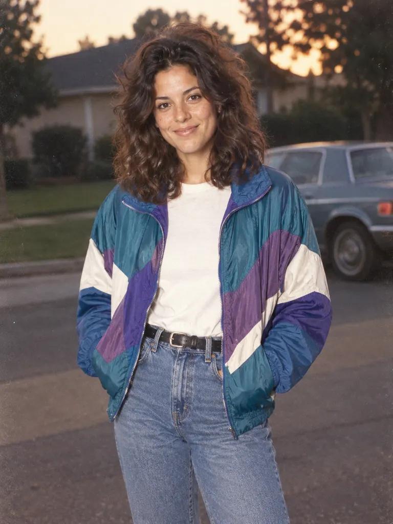 Portrait années 80 — Exemple généré